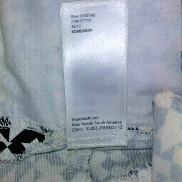 Kate Spade Pants ankle crop Geometric print Saturday Stretch  28x27 - Picture 11 of 12